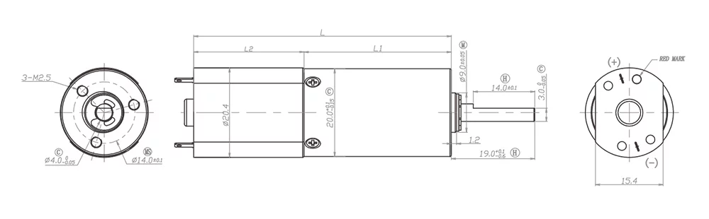SGS 1875rpm 진공 청소기를 위한 높은 토크 장치 모터 12V-24VDC 축 Endplay 0