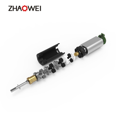 극소 플라스틱 행성 트렌스미션 8 밀리미터 스텝 모터 PD008008-168 67RPM 저알피엠