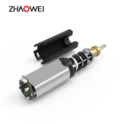 극소 플라스틱 행성 트렌스미션 8 밀리미터 스텝 모터 PD008008-168 67RPM 저알피엠
