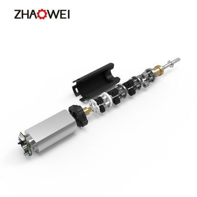극소 플라스틱 행성 트렌스미션 8 밀리미터 스텝 모터 PD008008-168 67RPM 저알피엠